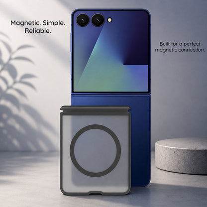 Coque MagSafe pour Samsung Galaxy Z Fold8 Ultra F971, Blueo, Skin Friendly Anti-Chute, Gris Satiné
