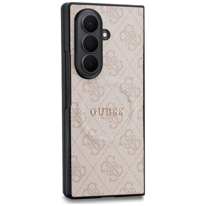 Coque MagSafe pour Samsung Galaxy Z Fold8 Ultra F976, Guess, 4G Leather Classic, Rose