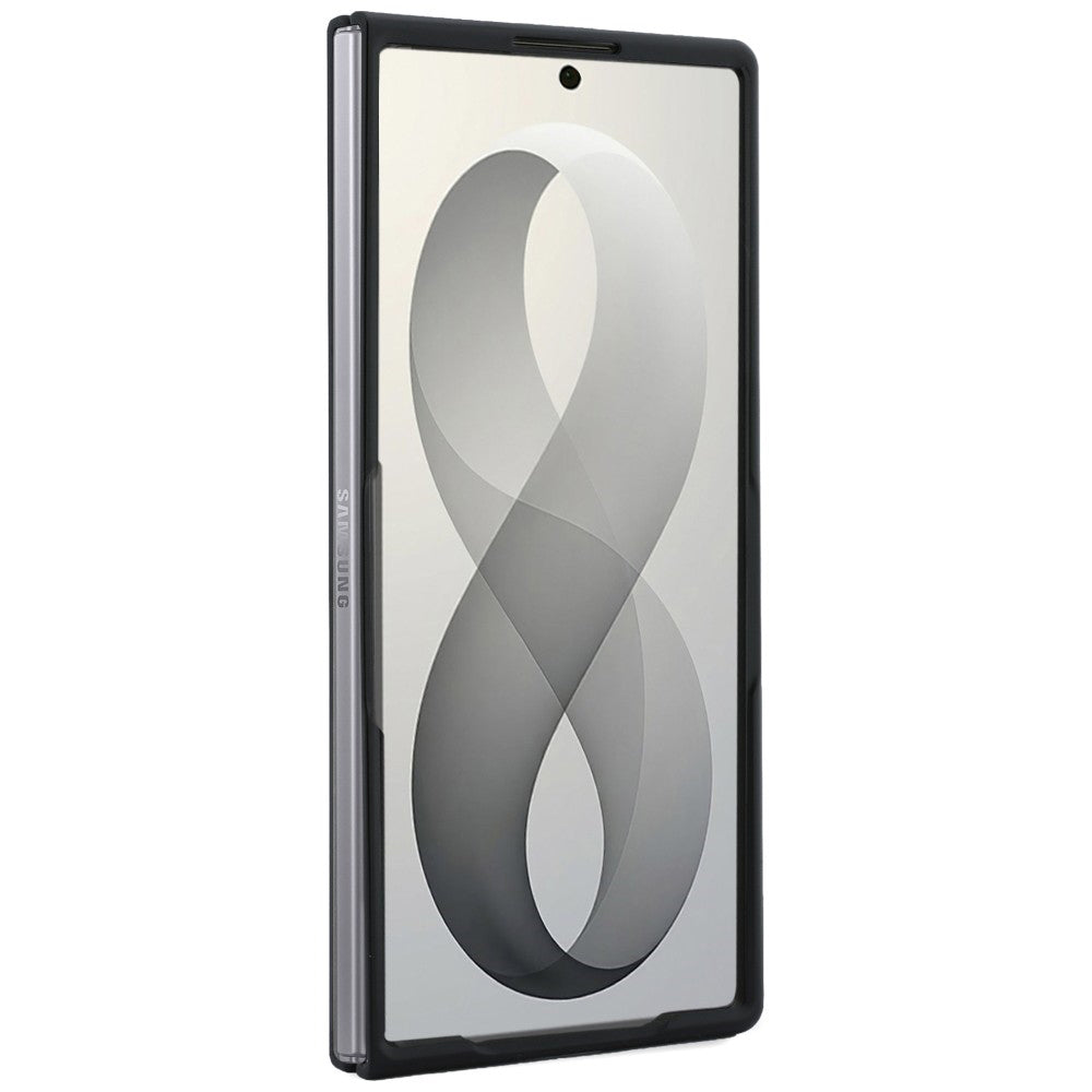 Custodia MagSafe per Samsung Galaxy Z Fold8 Ultra F976, Guess, Ring Stand Grained Classic Logo, Beige