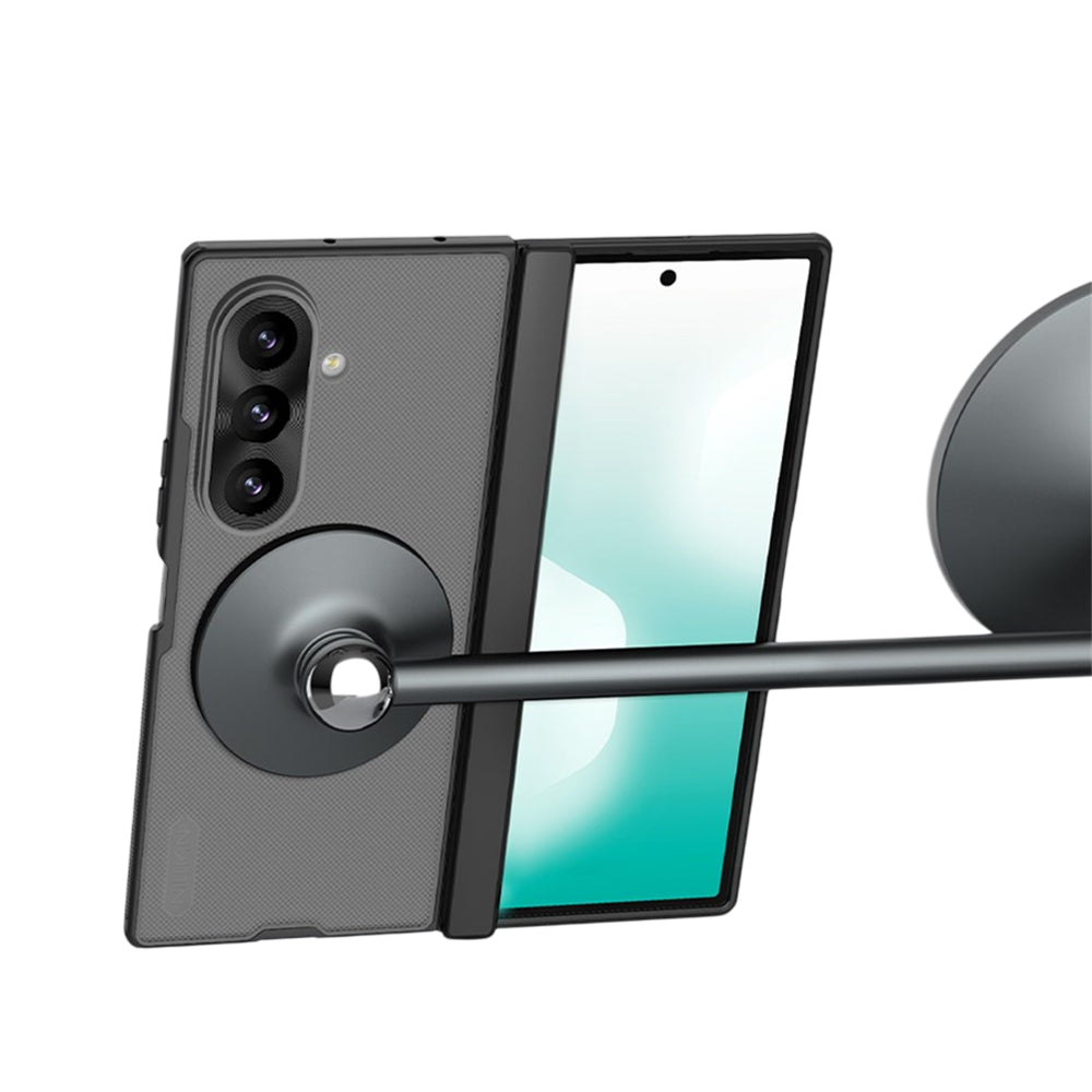 MagSafe-Hülle für Samsung Galaxy Z Fold8 Ultra F976, Nillkin, Super Frosted Shield, Schwarz Transparent