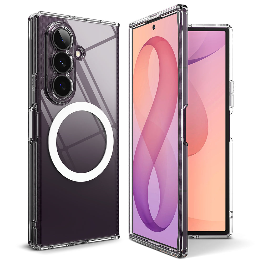 Custodia MagSafe per Samsung Galaxy Z Fold8 Ultra F976, Ringke, Fusion, Trasparente