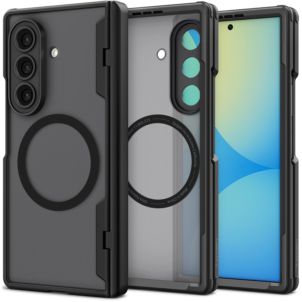 Custodia MagSafe per Samsung Galaxy Z Fold8 Ultra F976, Spigen, Ultra Hybrid Pro, Nero Satinato ACS12102