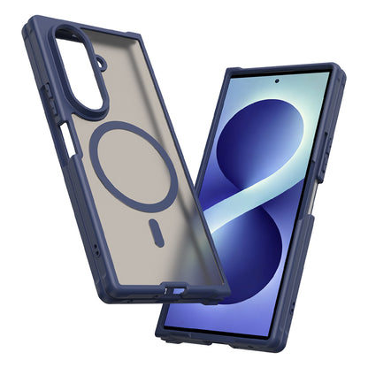 Coque MagSafe pour Samsung Galaxy Z Fold8 Ultra F976, Techsuit, HaloFrost II, Bleu marine