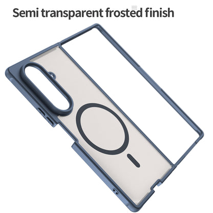 Coque MagSafe pour Samsung Galaxy Z Fold8 Ultra F976, Techsuit, HaloFrost II, Bleu marine