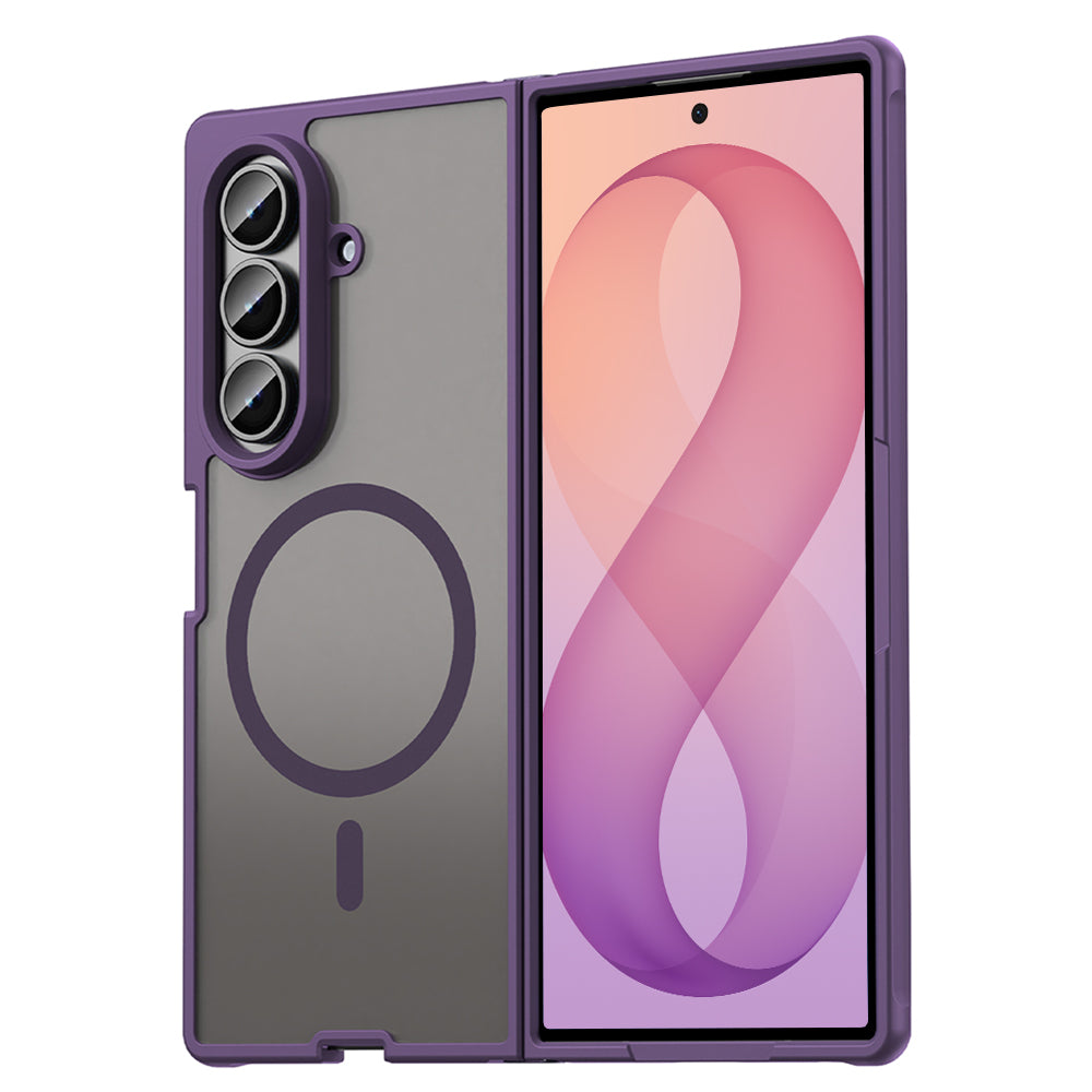 Custodia MagSafe per Samsung Galaxy Z Fold8 Ultra F976, Techsuit, HaloFrost II, Viola