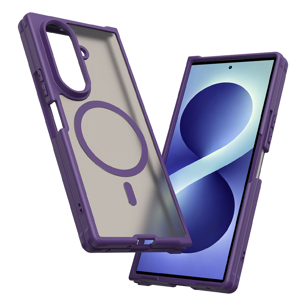 Custodia MagSafe per Samsung Galaxy Z Fold8 Ultra F976, Techsuit, HaloFrost II, Viola