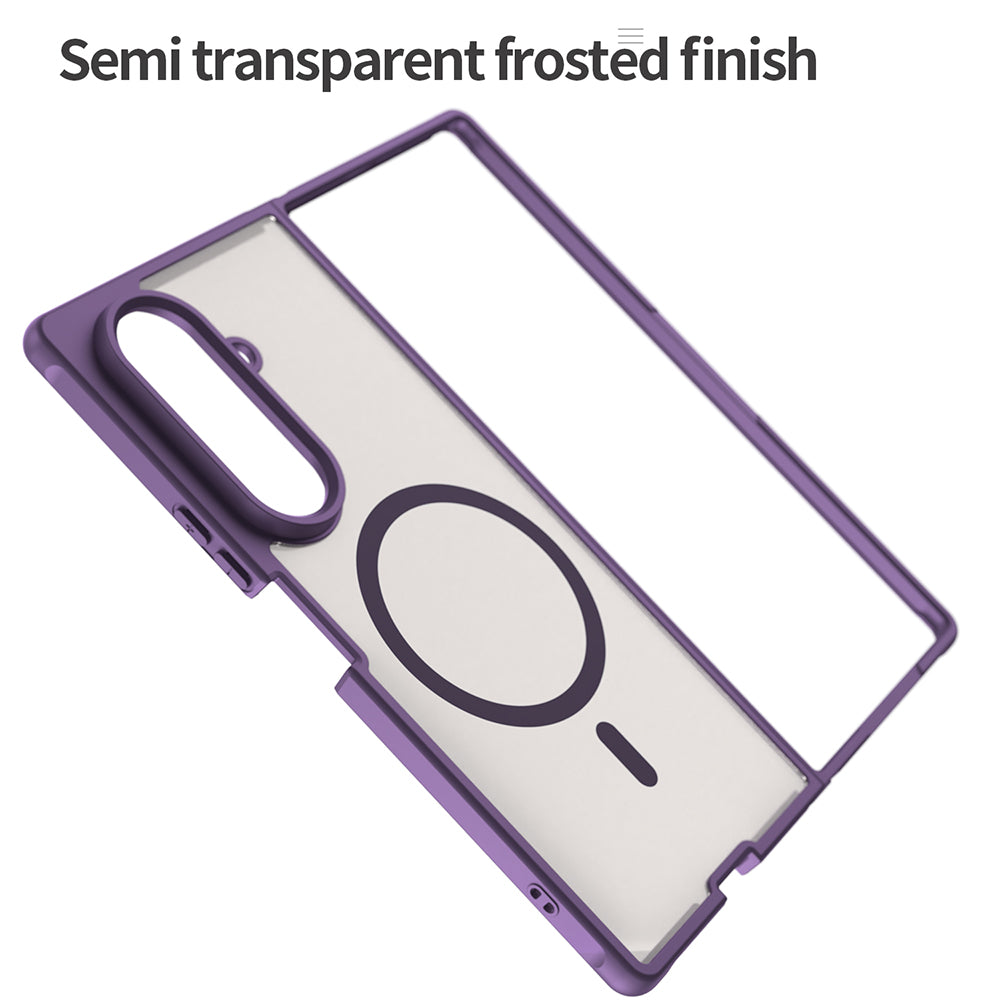 Custodia MagSafe per Samsung Galaxy Z Fold8 Ultra F976, Techsuit, HaloFrost II, Viola