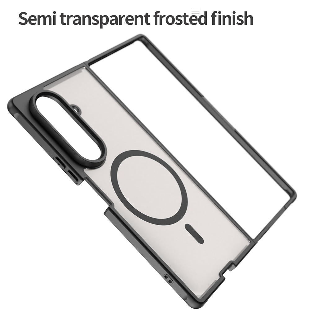 Custodia MagSafe per Samsung Galaxy Z Fold8 Ultra F976, Techsuit, HaloFrost II, Nera