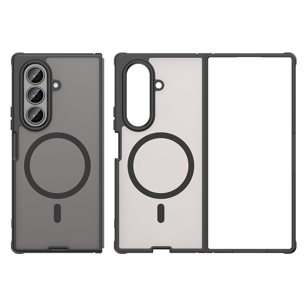 Custodia MagSafe per Samsung Galaxy Z Fold8 Ultra F976, Techsuit, HaloFrost II, Nera
