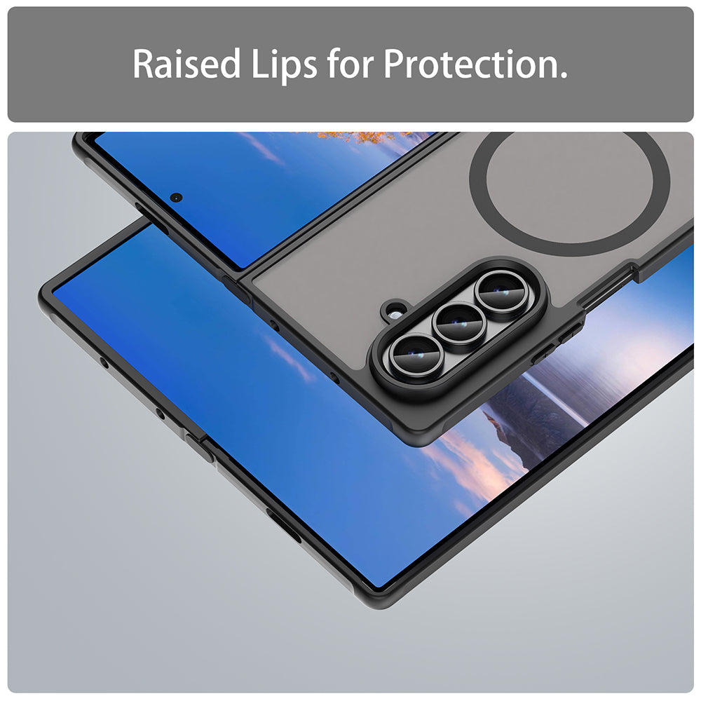 Custodia MagSafe per Samsung Galaxy Z Fold8 Ultra F976, Techsuit, HaloFrost II, Nera