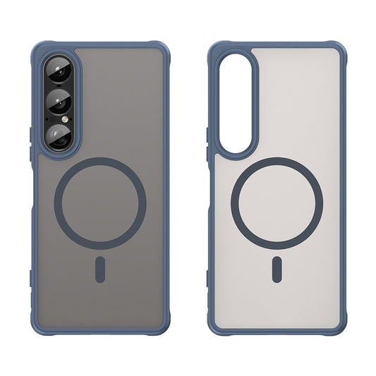 MagSafe-Hülle für Sony Xperia 1 VII, Techsuit, HaloFrost II, Marineblau