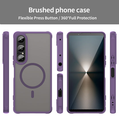 Coque MagSafe pour Sony Xperia 1 VII, Techsuit, HaloFrost II, Violet