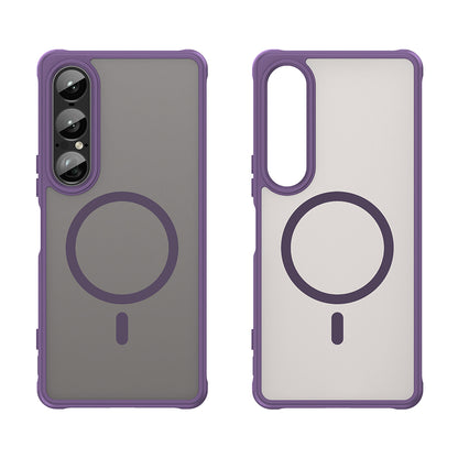 Coque MagSafe pour Sony Xperia 1 VII, Techsuit, HaloFrost II, Violet