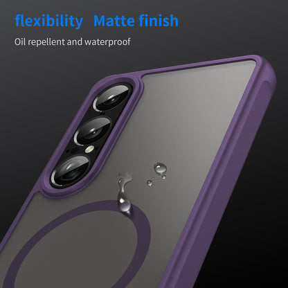 Coque MagSafe pour Sony Xperia 1 VII, Techsuit, HaloFrost II, Violet