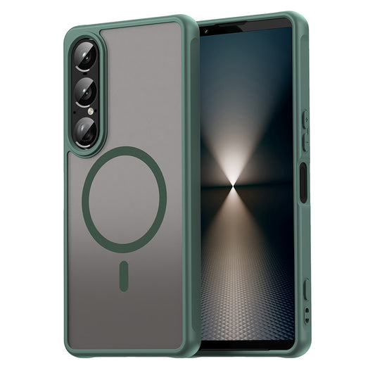MagSafe-Hülle für Sony Xperia 1 VII, Techsuit, HaloFrost II, Grün