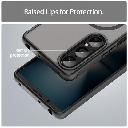 Custodia MagSafe per Sony Xperia 1 VIII, Techsuit, HaloFrost II, Nera