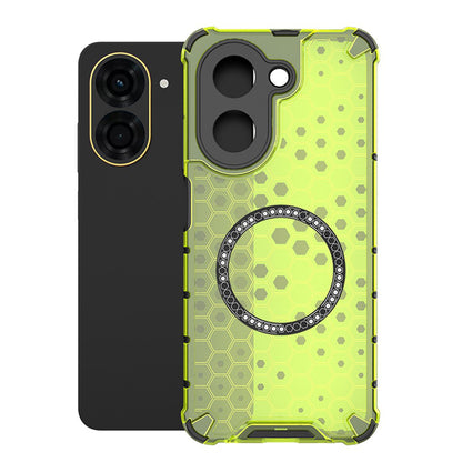 Coque MagSafe pour Xiaomi Redmi A5 4G (Régional), Techsuit, HoneyComb Shield, Vert
