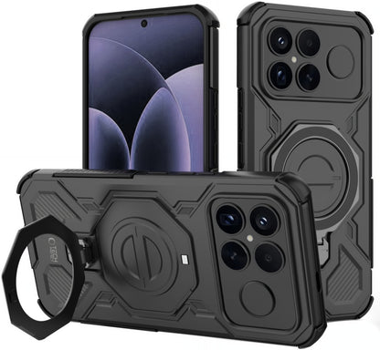 Étui MagSafe pour Xiaomi Poco F8 Ultra, Tech-Protect, TacticStand, Noir Mat