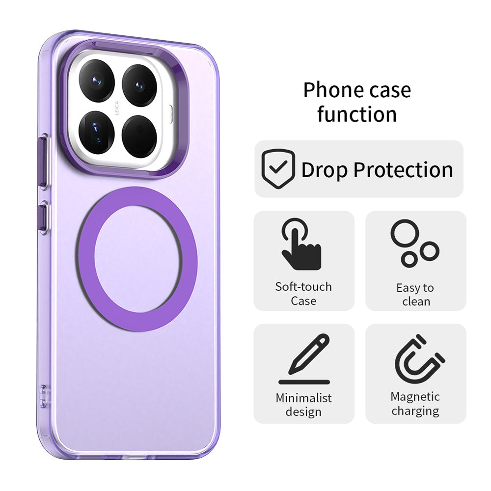 Custodia MagSafe per Xiaomi 15T Pro, Techsuit, CandyCase, Viola
