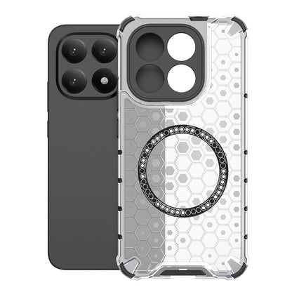 Custodia MagSafe per Xiaomi 15T, Techsuit, HoneyComb Shield, Bianca