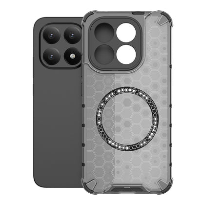 Custodia MagSafe per Xiaomi 15T, Techsuit, HoneyComb Shield, Nera