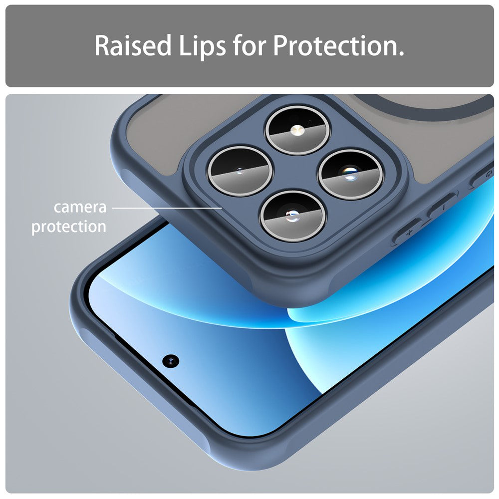 MagSafe Hülle für Xiaomi 17, Techsuit, HaloFrost II, Marineblau