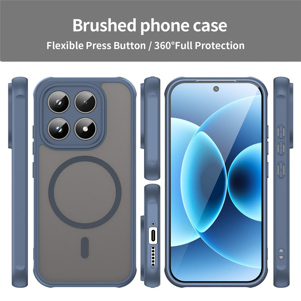 MagSafe Hülle für Xiaomi 17, Techsuit, HaloFrost II, Marineblau