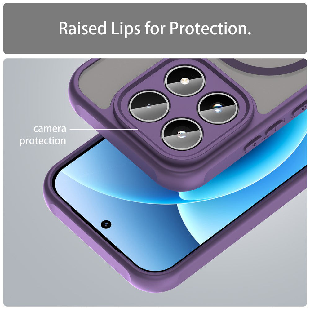 MagSafe Hülle für Xiaomi 17, Techsuit, HaloFrost II, Lila