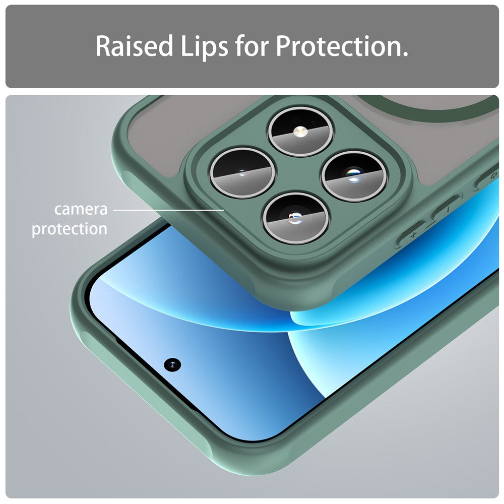 MagSafe Hülle für Xiaomi 17, Techsuit, HaloFrost II, Grün