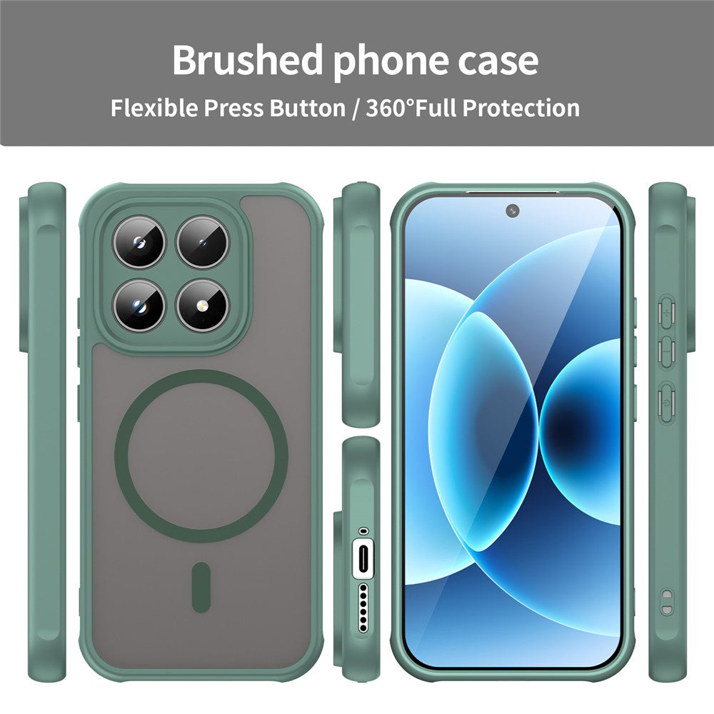 MagSafe Hülle für Xiaomi 17, Techsuit, HaloFrost II, Grün