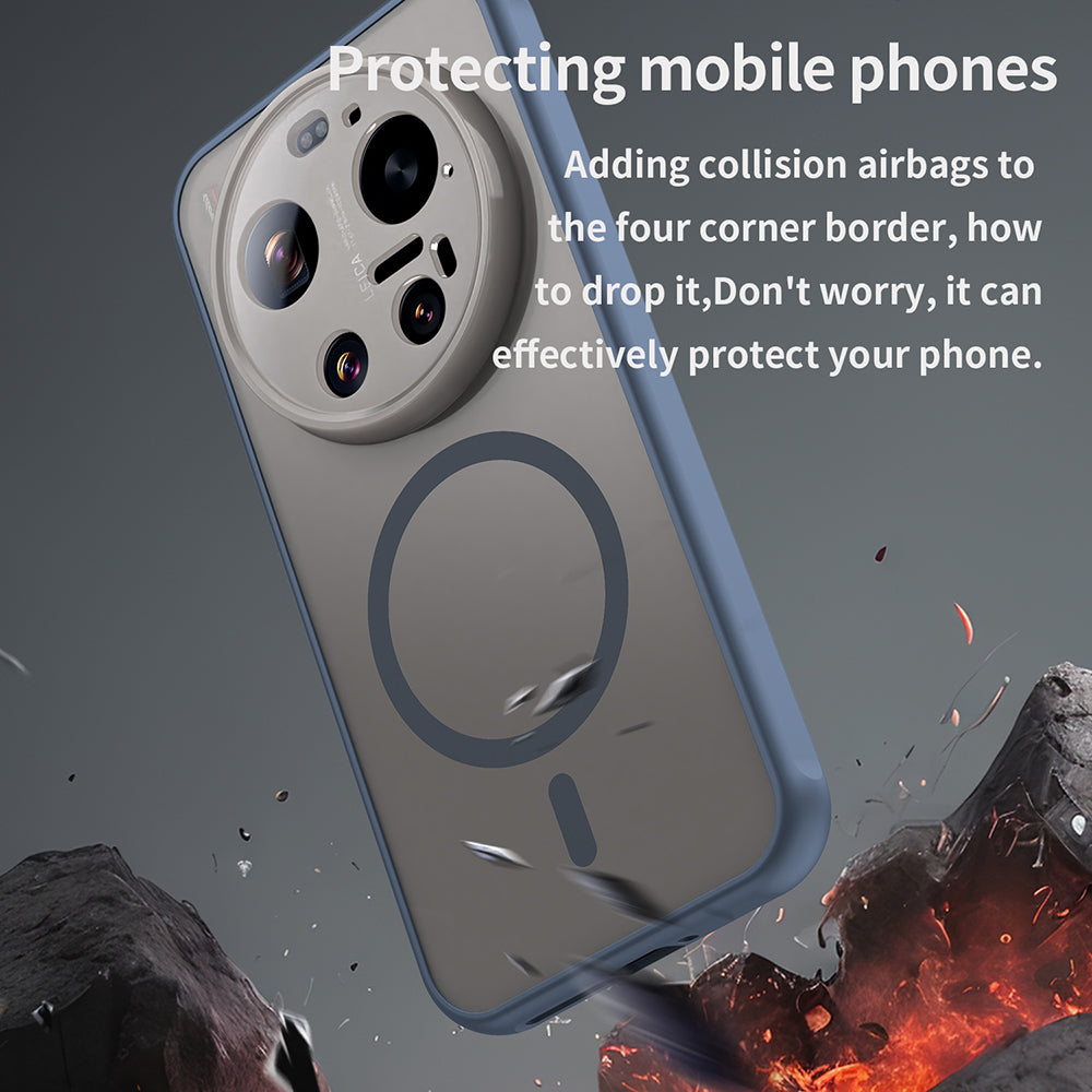MagSafe Hülle für Xiaomi 17 Ultra, Techsuit, HaloFrost II, Marineblau