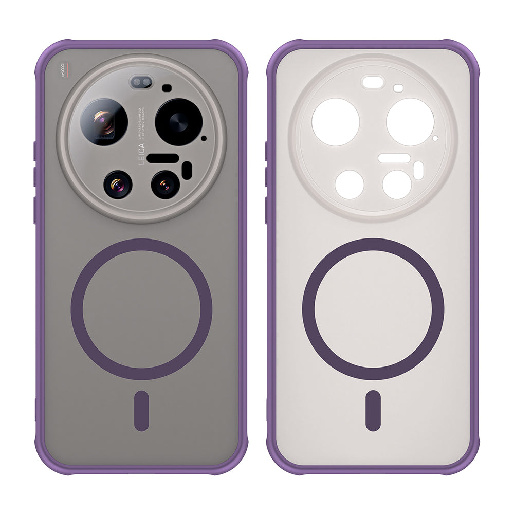 Custodia MagSafe per Xiaomi 17 Ultra, Techsuit, HaloFrost II, Viola