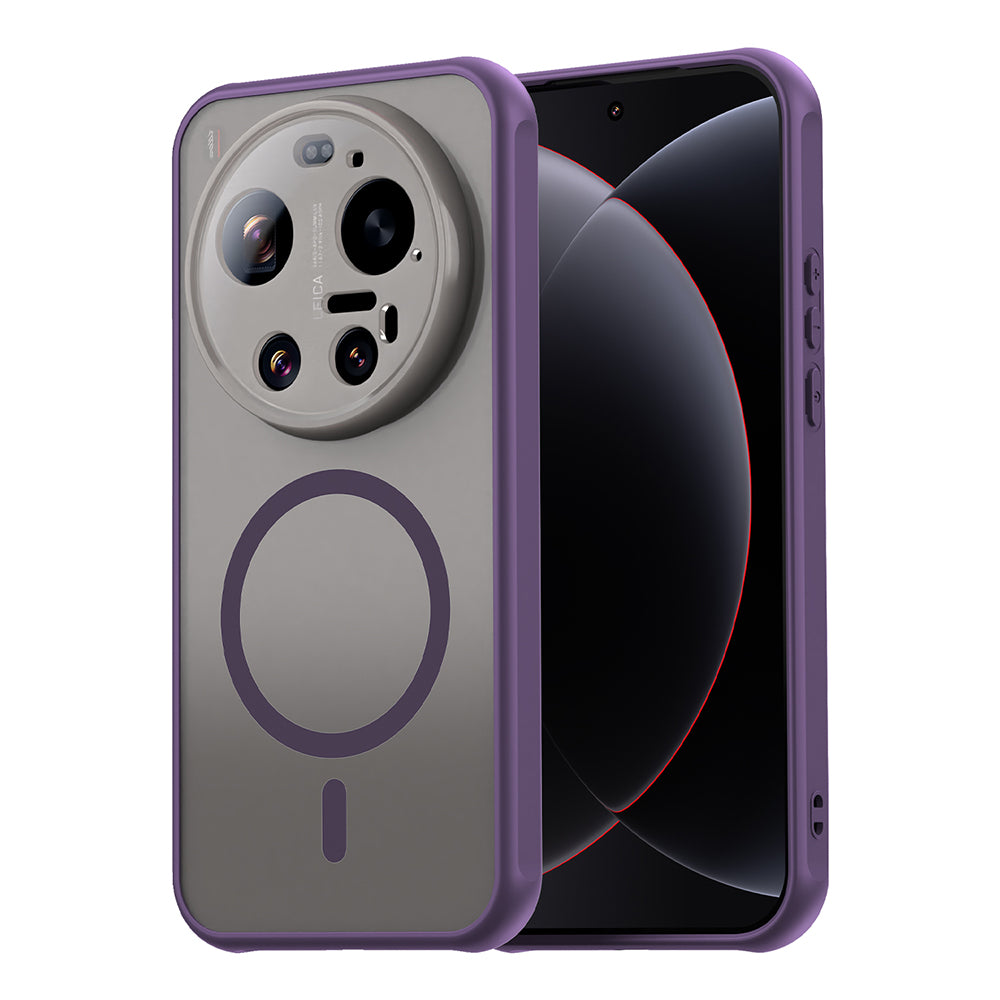 Custodia MagSafe per Xiaomi 17 Ultra, Techsuit, HaloFrost II, Viola