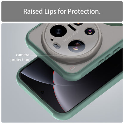 MagSafe Hülle für Xiaomi 17 Ultra, Techsuit, HaloFrost II, Grün