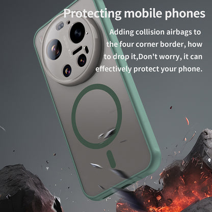MagSafe Hülle für Xiaomi 17 Ultra, Techsuit, HaloFrost II, Grün