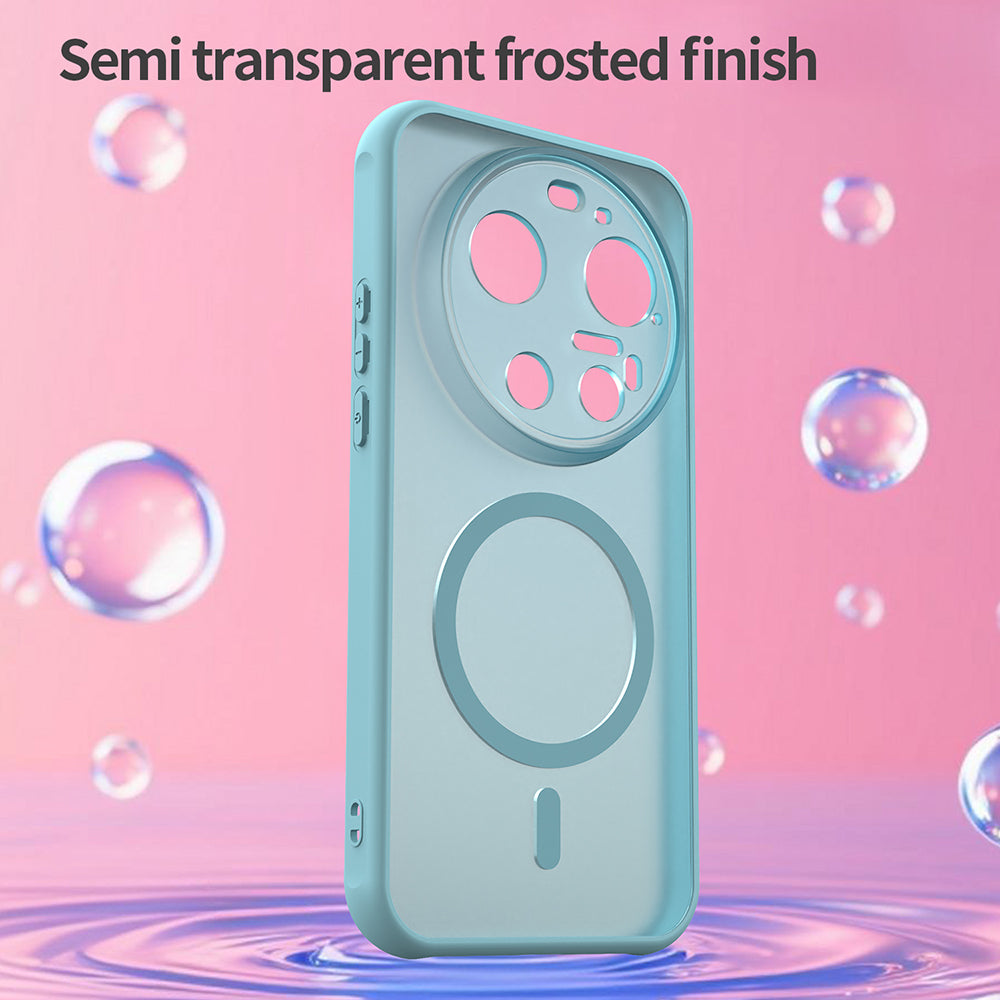 Étui MagSafe pour Xiaomi 17 Ultra, Techsuit, HaloFrost II, Vert Clair