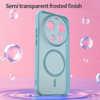 Étui MagSafe pour Xiaomi 17 Ultra, Techsuit, HaloFrost II, Vert Clair