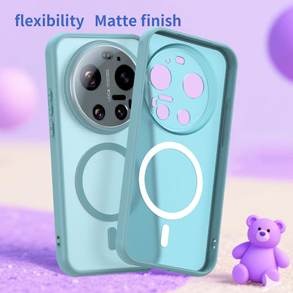 Étui MagSafe pour Xiaomi 17 Ultra, Techsuit, HaloFrost II, Vert Clair