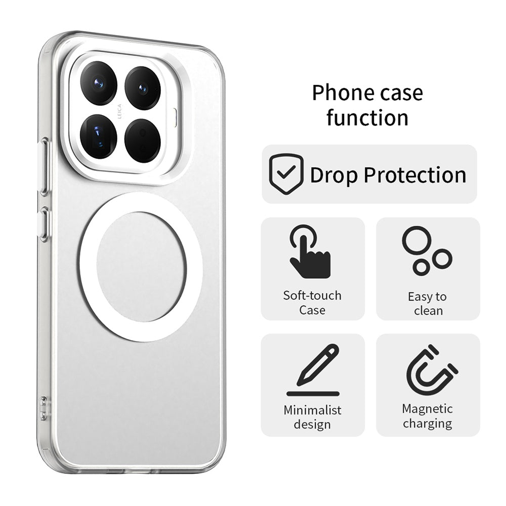 Custodia MagSafe per Xiaomi 17T Pro, Techsuit, CandyCase, Bianca