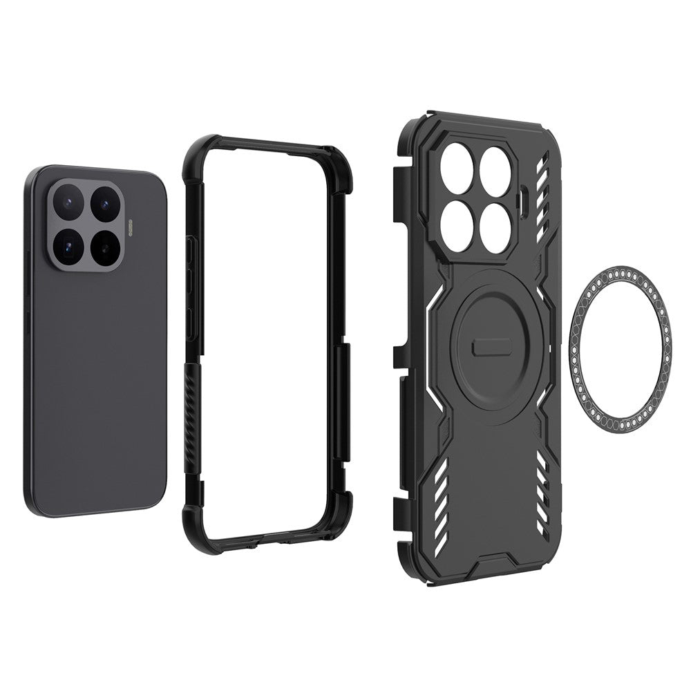 Custodia MagSafe per Xiaomi 17T, Techsuit, ArmorMag, Nera