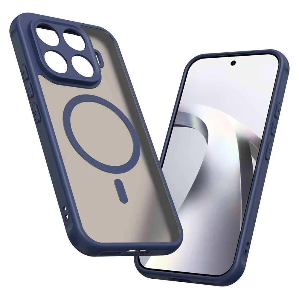 Custodia MagSafe per Xiaomi 17T, Techsuit, HaloFrost II, Blu Navy
