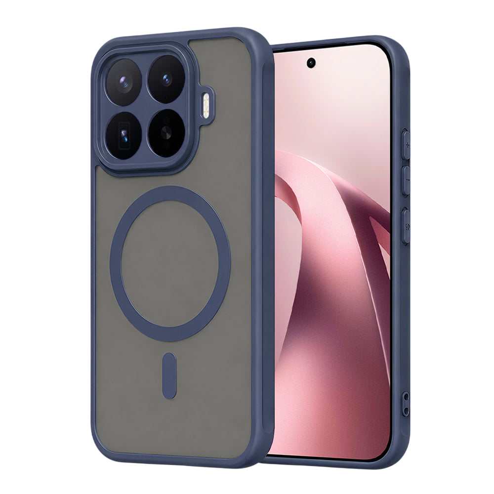 Custodia MagSafe per Xiaomi 17T, Techsuit, HaloFrost II, Blu Navy