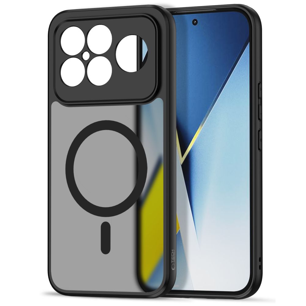 Étui MagSafe pour Xiaomi Poco F8 Ultra, Tech-Protect, Magmat, Noir