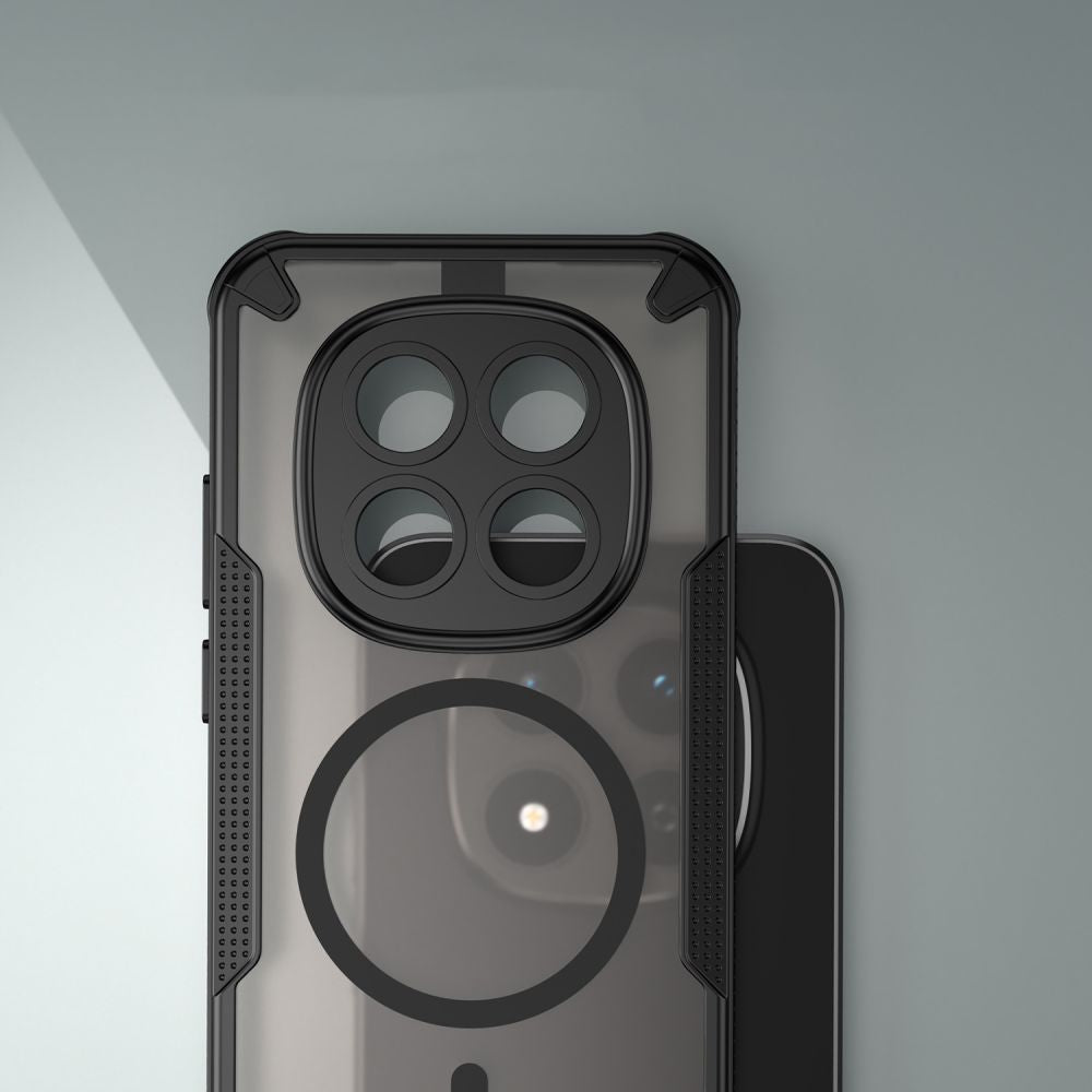 Custodia MagSafe per Xiaomi Redmi Note 15 Pro 5G, Tech-Protect, Rugged Shield, Nera