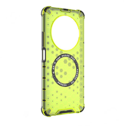 Coque MagSafe pour Xiaomi Poco C75 / Redmi 14C, Techsuit, HoneyComb Shield, Vert