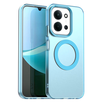 Coque MagSafe pour Xiaomi Poco C85 4G / Redmi 15C 5G / 15C 4G, Techsuit, CandyCase, Bleue