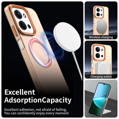Coque MagSafe pour Xiaomi Poco C85 4G / Redmi 15C 5G / 15C 4G, Techsuit, CandyCase, Orange