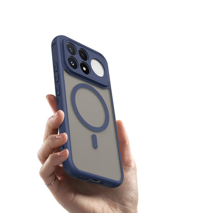 Coque MagSafe pour Xiaomi Poco F9 Pro, Techsuit, HaloFrost II, bleu marine