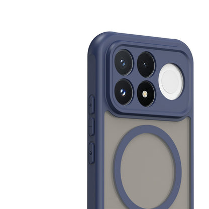 Coque MagSafe pour Xiaomi Poco F9 Pro, Techsuit, HaloFrost II, bleu marine
