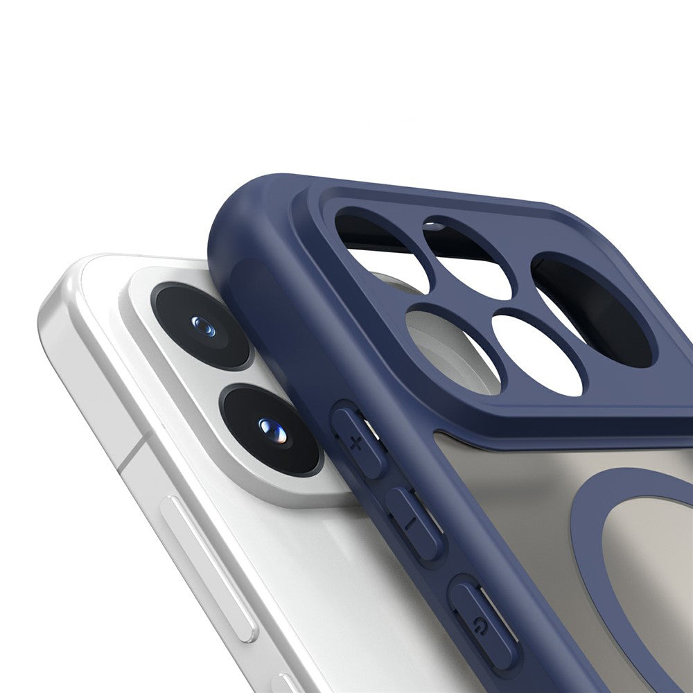Coque MagSafe pour Xiaomi Poco F9 Pro, Techsuit, HaloFrost II, bleu marine